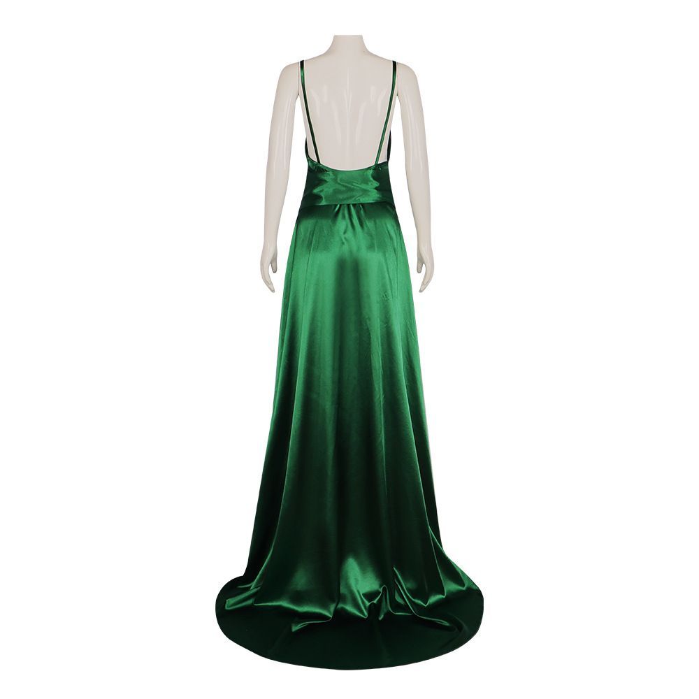 Emerald Satin Camisole Dress - - Evening Gown ulasan dan harga