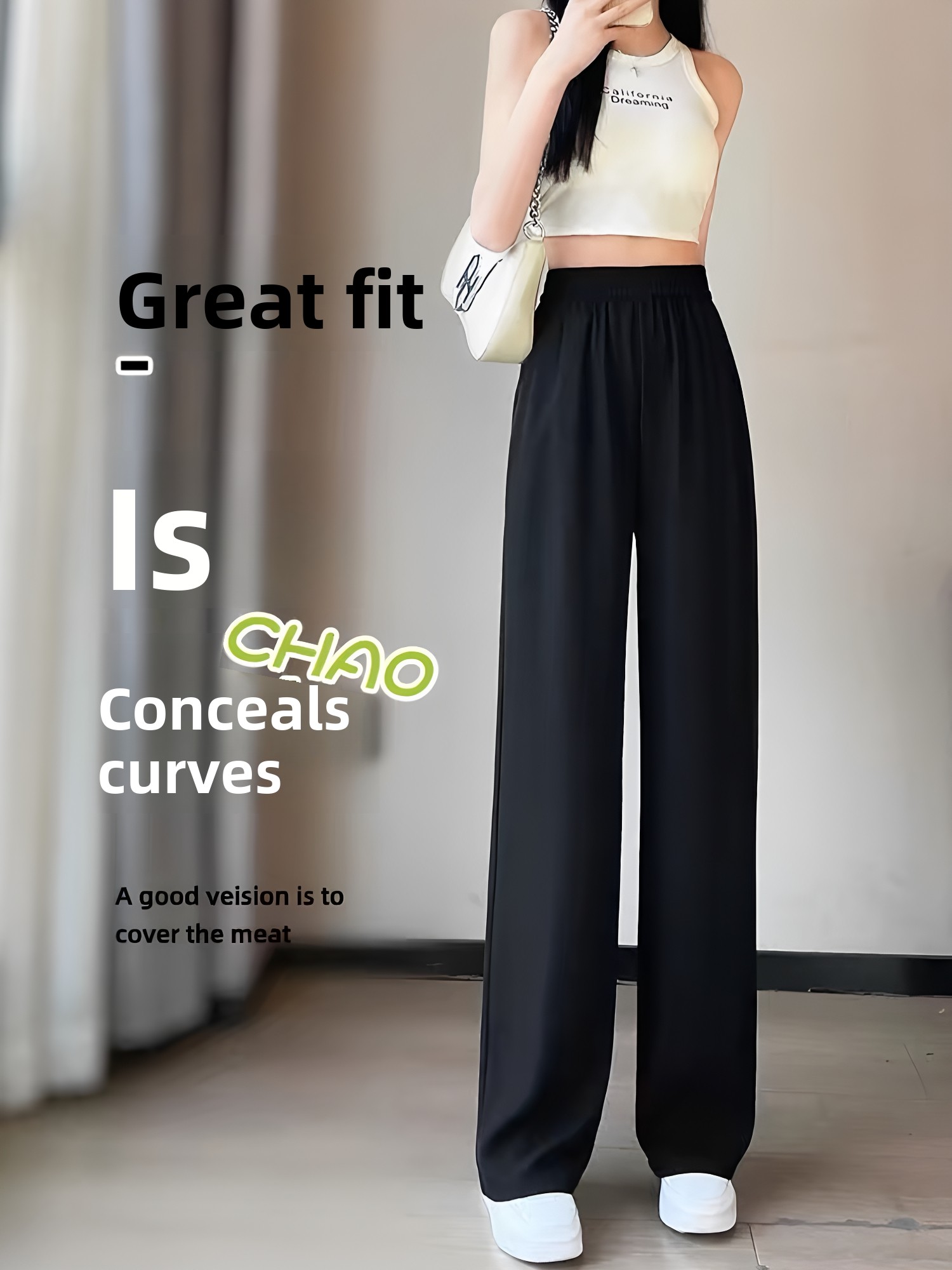 Black Tailored Pants Women's S - Tailored Trouser Wide ulasan dan harga